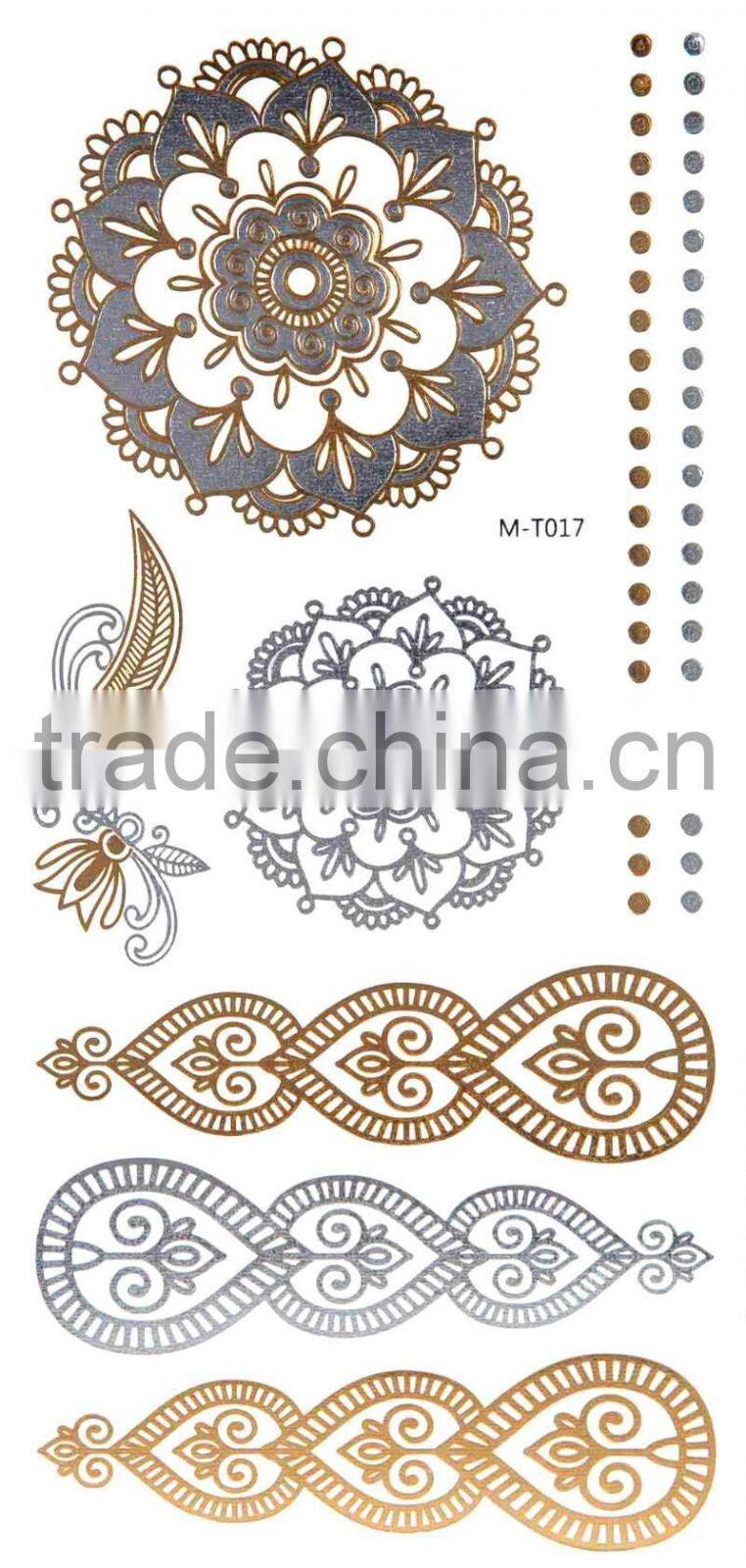 Super cool Gold Temporary Tattoo for Summer time