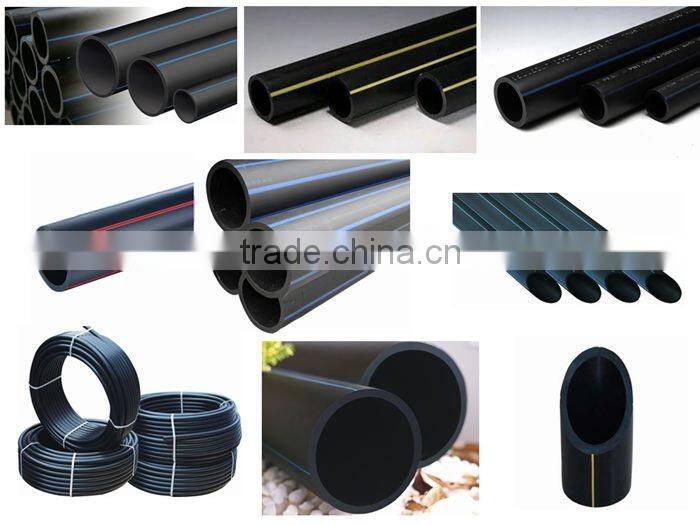 Black orange color PE conduit pipe plastic tube for electrical system