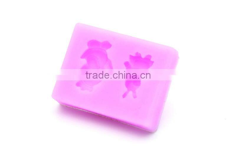 Cute animal silicone fondant mold