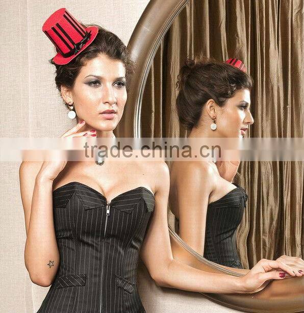 MYLOVE red fascinator handmade top hat women party MLGM050