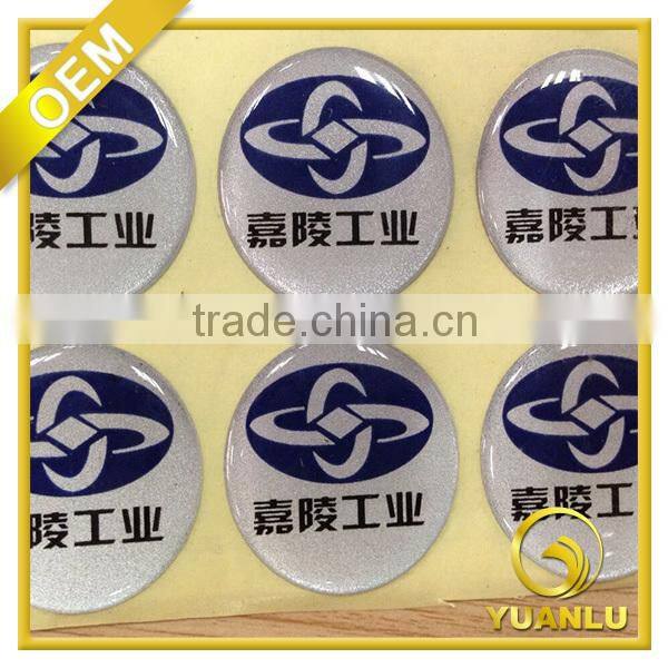 round shap epoxy raised 3d dimensional self adhesive sticker