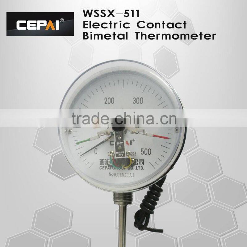 Electric-contact Bimetal Thermometer