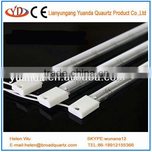 Infrared halogen lamp heater element