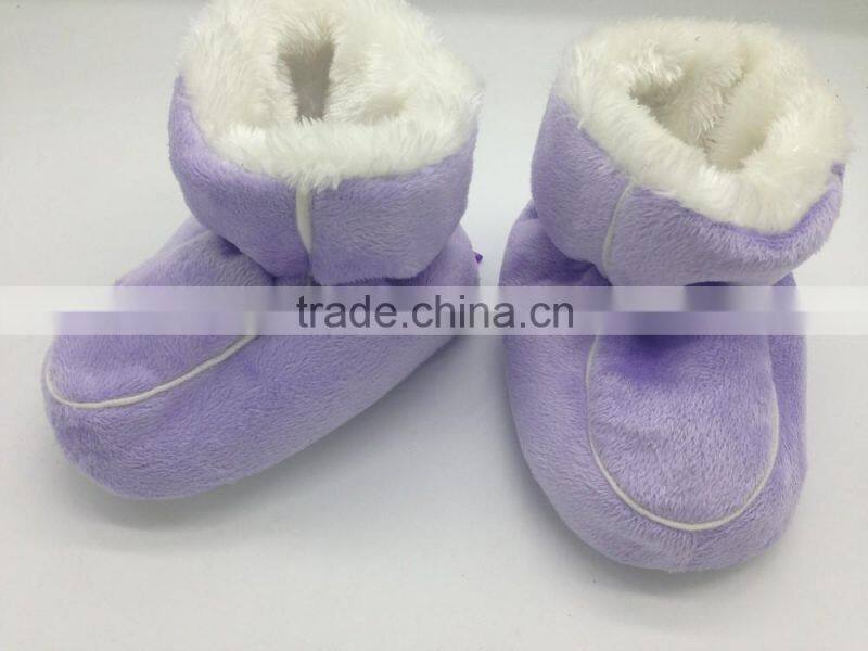 Soft Sole Purple Baby Booties Baby Snow Boots Shoes