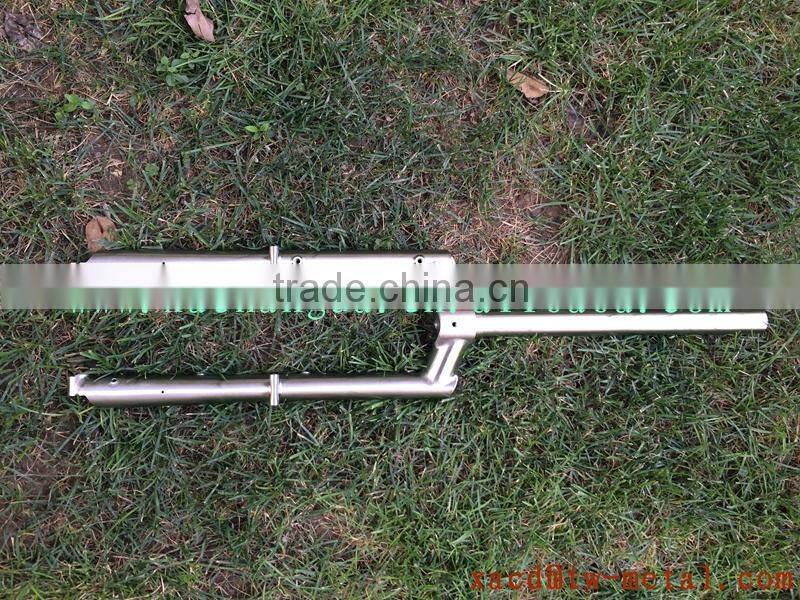 xacd made titanium MTB bike fork with handing brush finished use on mountain bike titanium bicycle fork custom bike front fork
