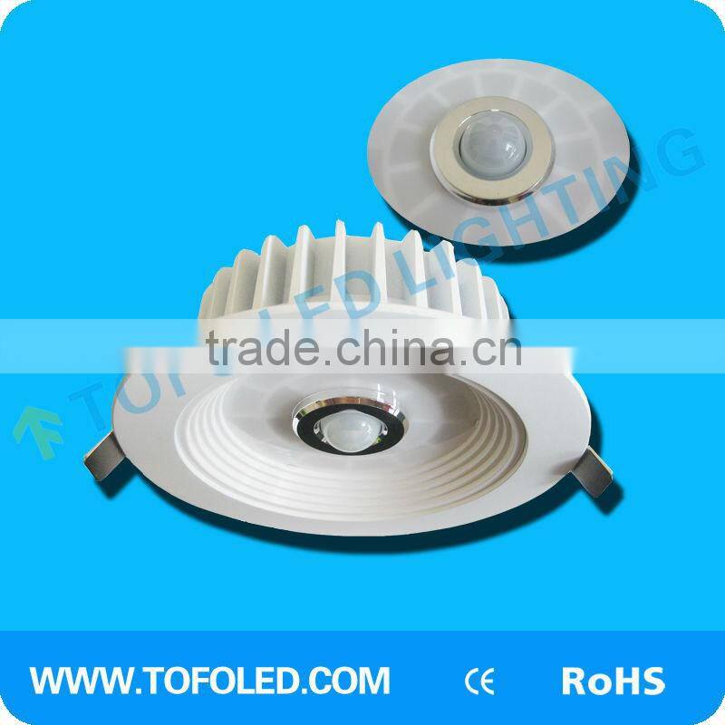 220V Pure white pir sensor emergency led light