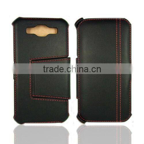 leather case for samsung mega 5.8 mobile phone
