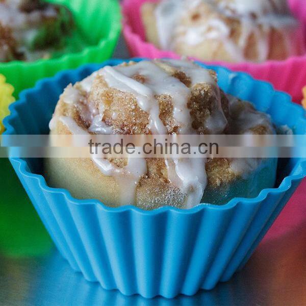 Durable fancy mini silicone cupcake liners