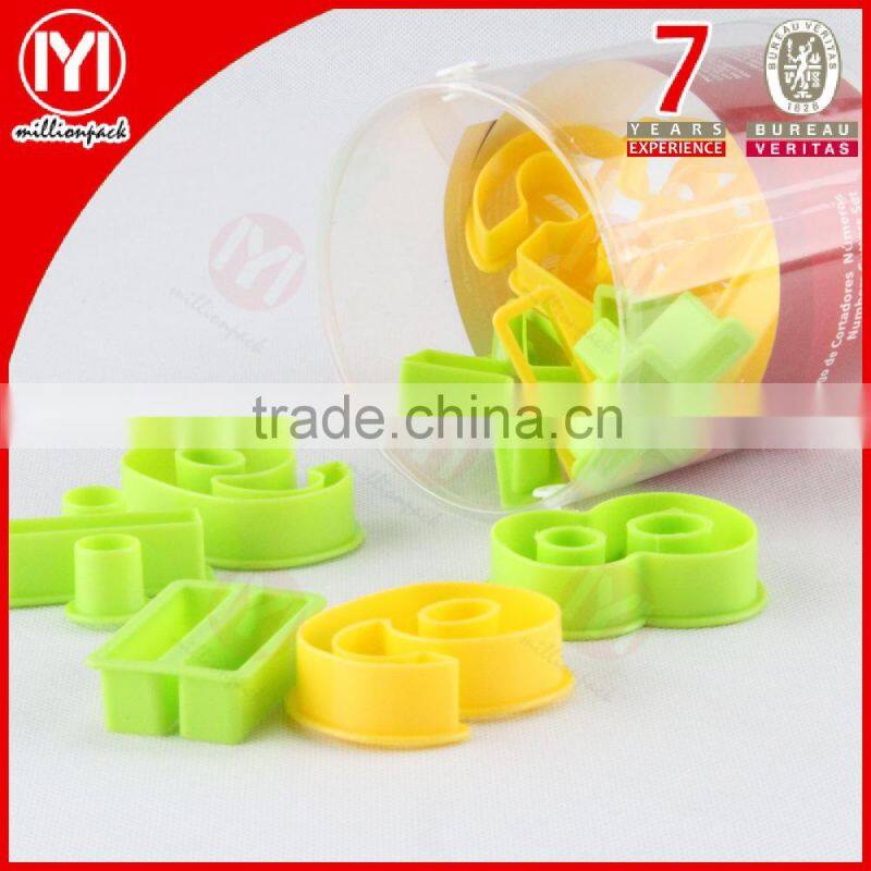 High quality Plastic Number shape Cookie Cutter