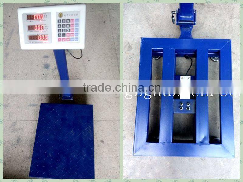 150kg 20g 300kg 50g checkered folding electronic platform scale wholesale price