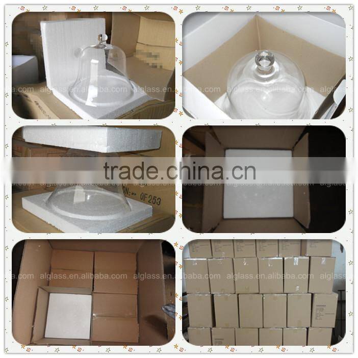 Cheap good quality clear glass bell jar