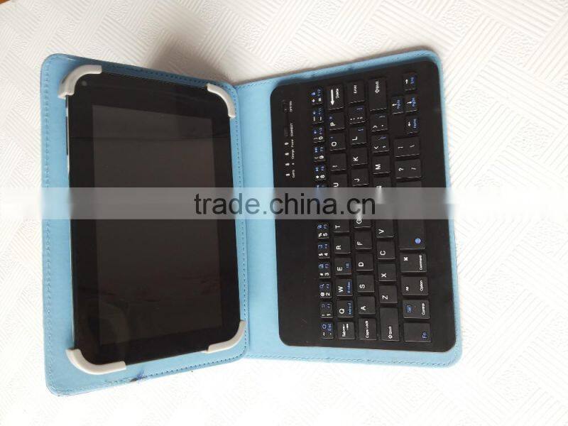Blue universal wireless buletooth keyboard for Android,IOS,windows tablets,bluetooth leather case keyboard
