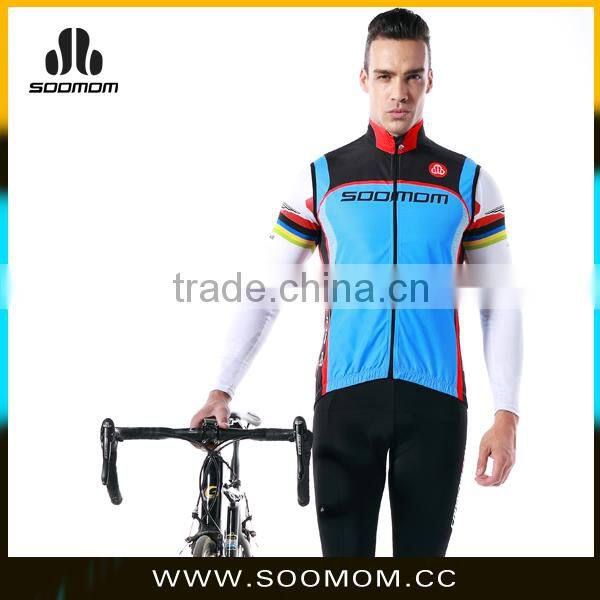 Waterproof Full Zipper Reflective Professional Cycling Jersey Summer