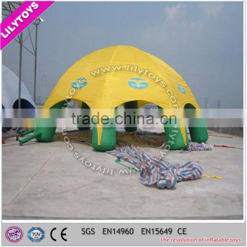 Yellow Dome Tent Inflatable , Inflatable Round Tent for Kids and Adults,large inflatable tent,inflatable camping tents for sales