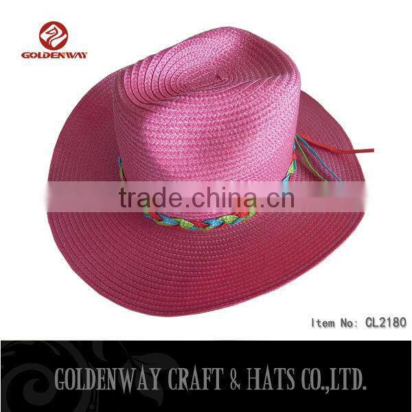 Promotional green cowboy hat for selling
