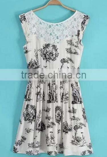 Yellow Plain Belt Turndown Collar Sleeveless Dress casual dresses for women