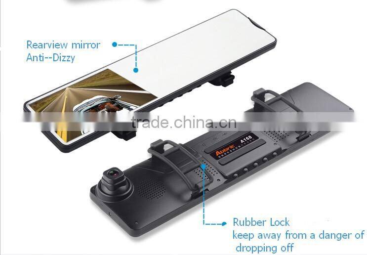 loop smart packing sensor 1080p dual cam 4.3 inch car camera recorder front and rear wireless 168p