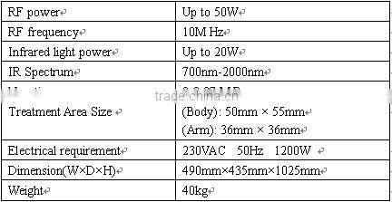 2016 Multi functional IR RF vacuum body contouring machine