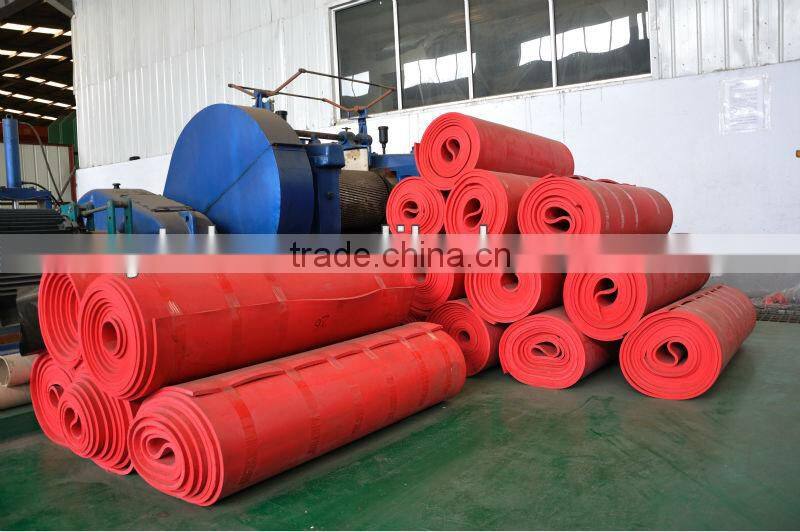 Mining Machine Lined Abrasion Resisitant Elastic Rubber Sheet Roll