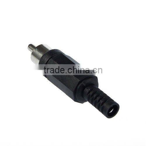 2 PCS RCA Plug Solder Type Audio Phono Cable Kable Connector connection R+BL NEW