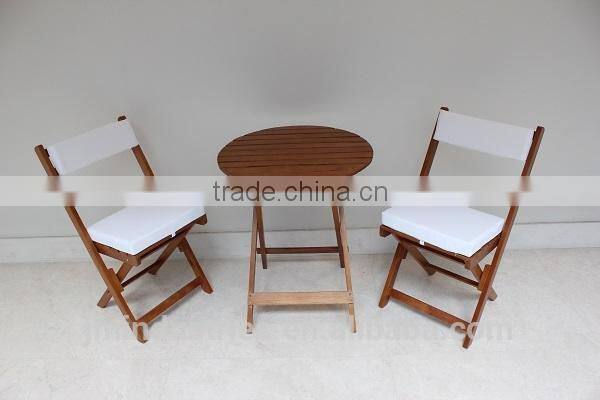 Wood Folding Round Picnic Table