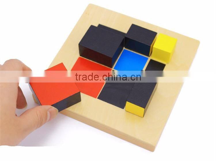 Preschool Training Learning Toys Montessori Trinomial Cube Math education