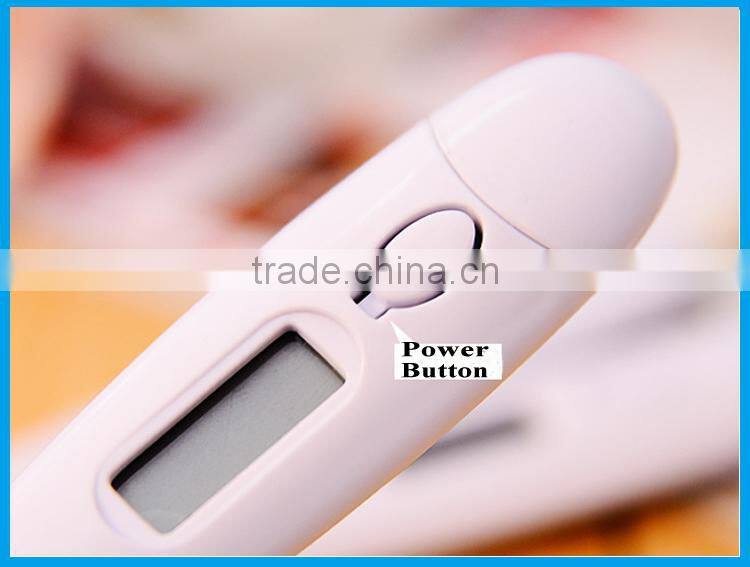 Instant read foldable lcd display digital meat grilling thermometer