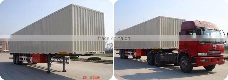 Factory direct 3 axles wing open van semi trailers wing body enclosed cargo trailer