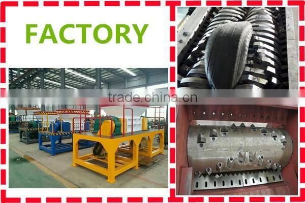 Indonesia single shaft 15kw waste paper shredder small model can bottles shredde