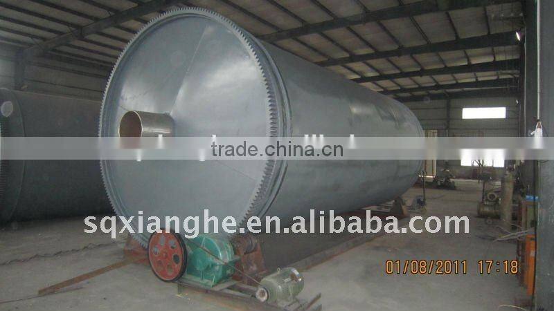 Reliable quality waste Plastic and Rubber pyrolysis machine to fuel oil plant with the best aftersales service