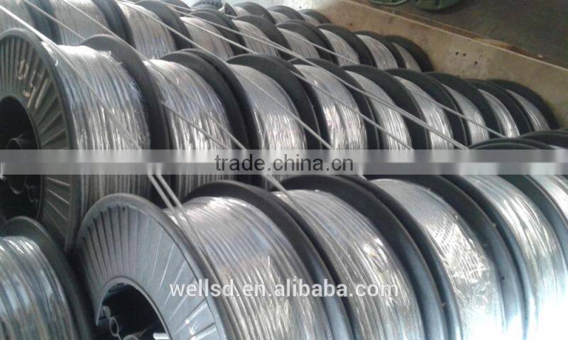 3mm - 62mm electric galvanized carbon steel wire rope