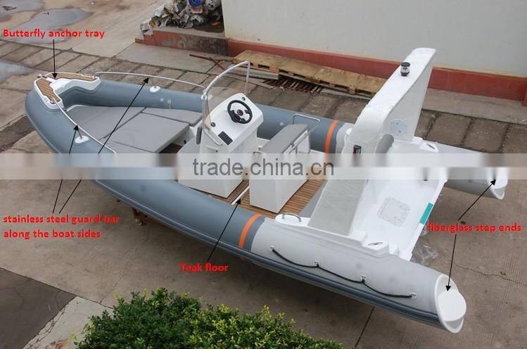 RILAXY High Speed Yacht Boat for sale, Low Price 24' Luxury RIB Boat with Orca Hypalon Tube RIB 730, Mini Yacht Made in China