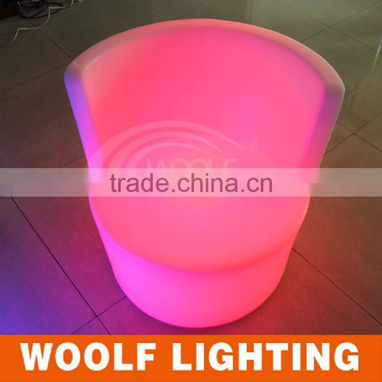 Restaurant Rechargeable LED Light Coffee Illuminated Seat