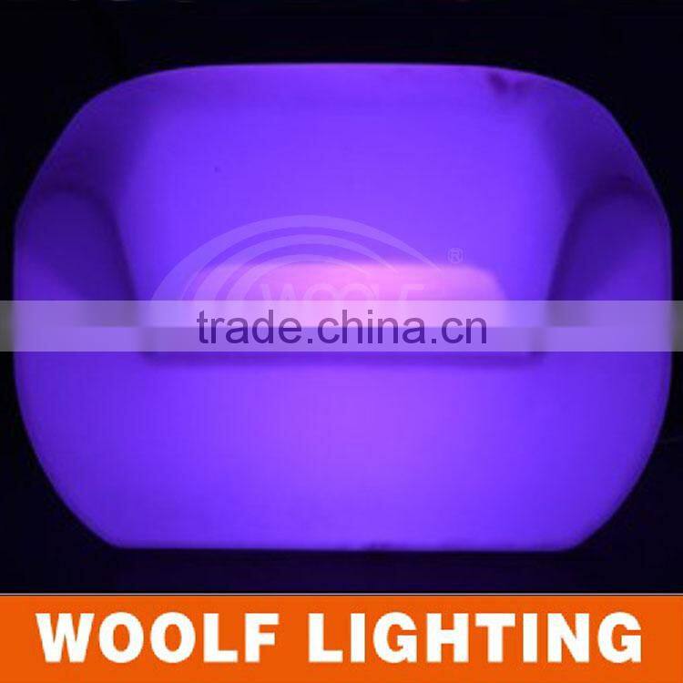 Smash Hit High Quality Rechargeable Coffee Shop and Salon Useful LED Leisure Sofa Furniture