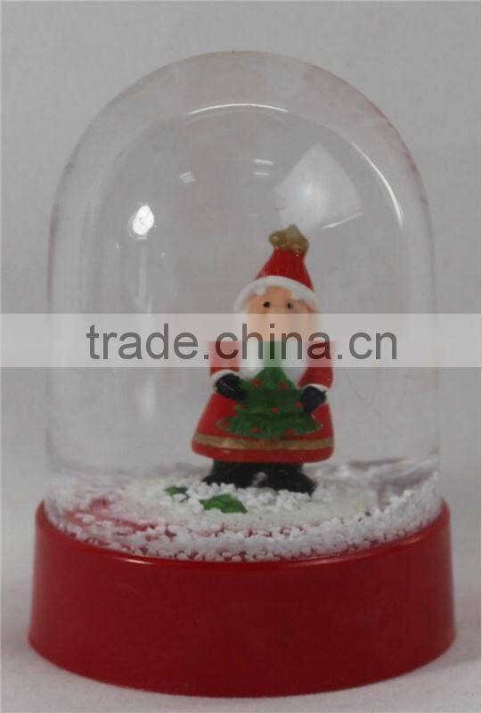 Unique plastic souvenir gift snow globes