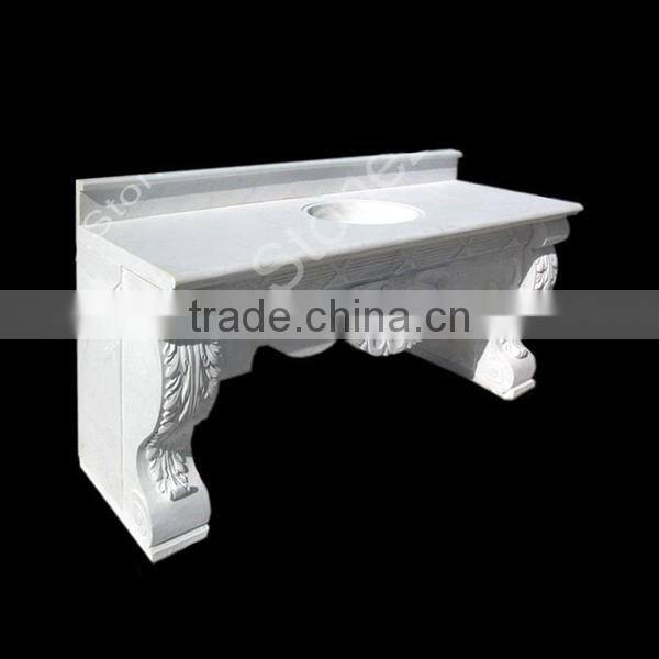 White Marble Bathroom Wash Basin