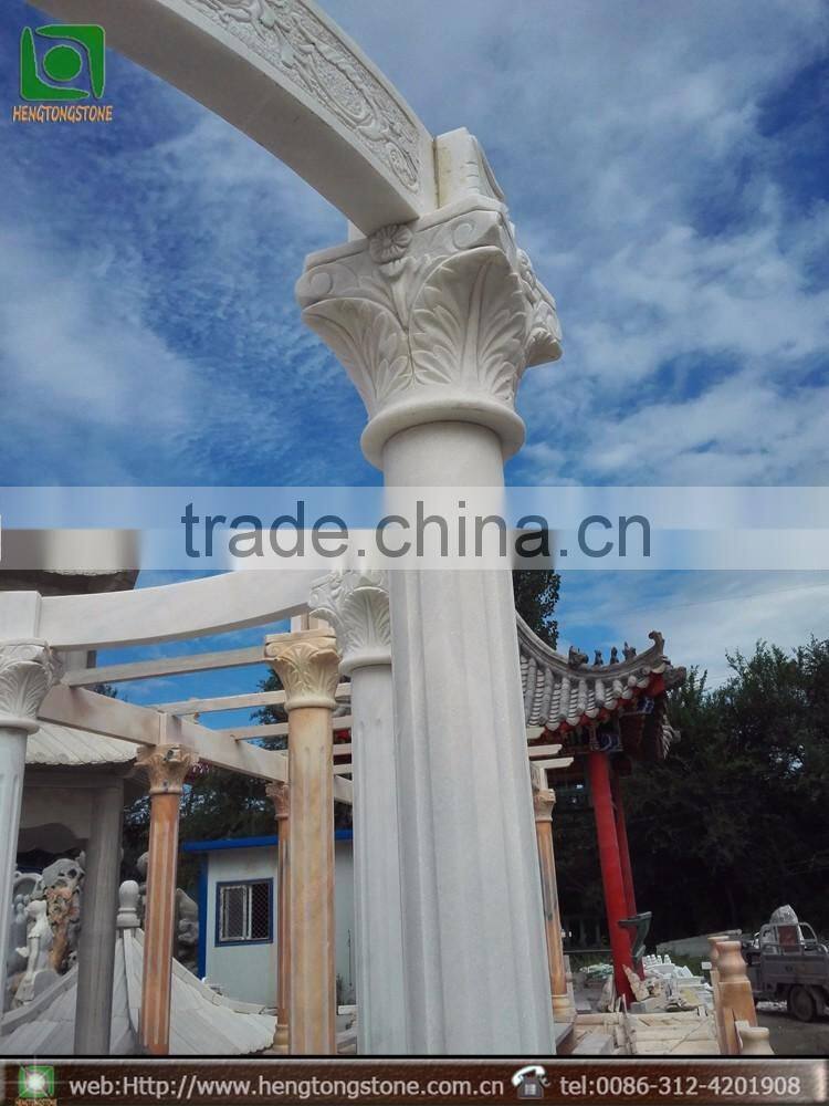 Natural Marble Garden Gazebo Pergolas For Sale