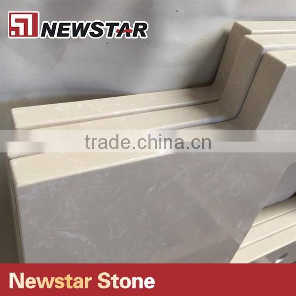 Newstar grey marble vein venus quartz countertop for bathroom