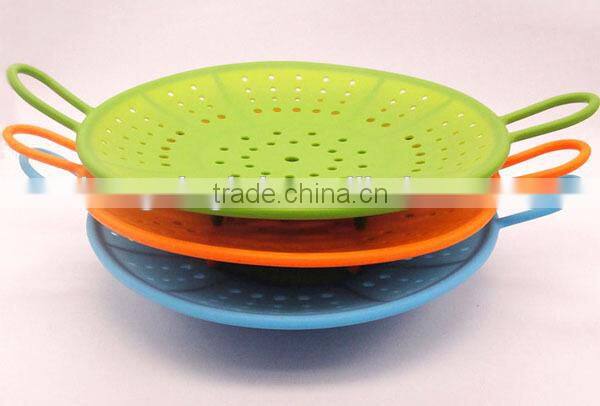 fruit vegetable tray pan shelf basket container drainage plate bowl steamer 3 in 1