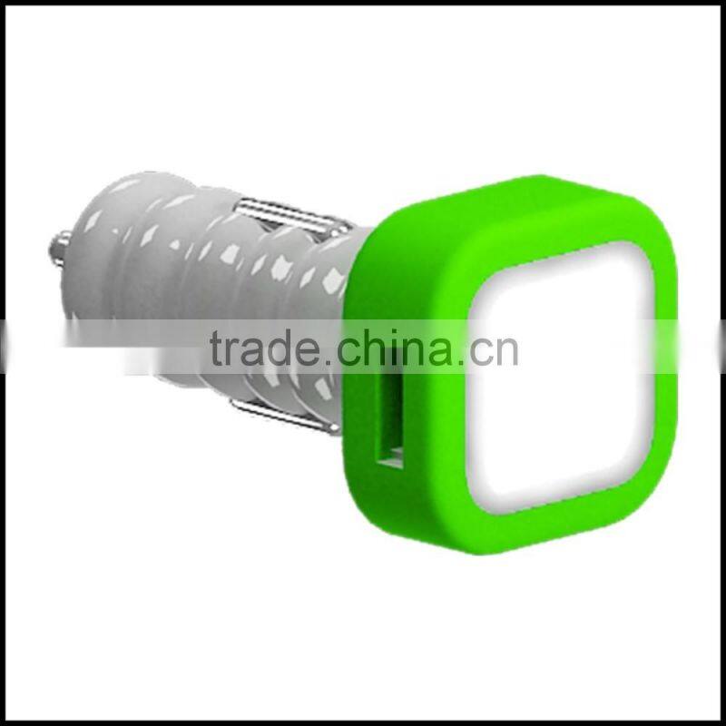 portable with silicone ring dual usb 12V car battery charger