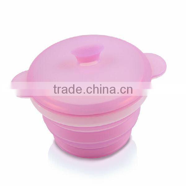 Sedex Approved Factory Hot Selling silicon foldable bowl with factory price