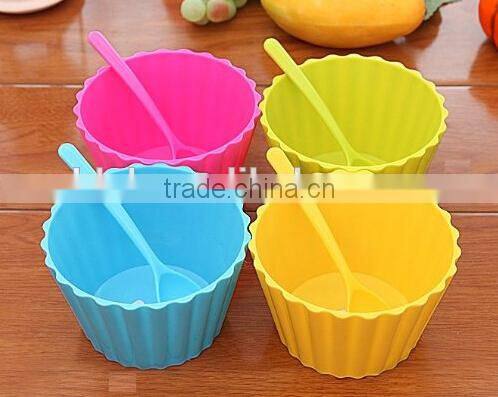 colorful custom plastic containers for ice cream
