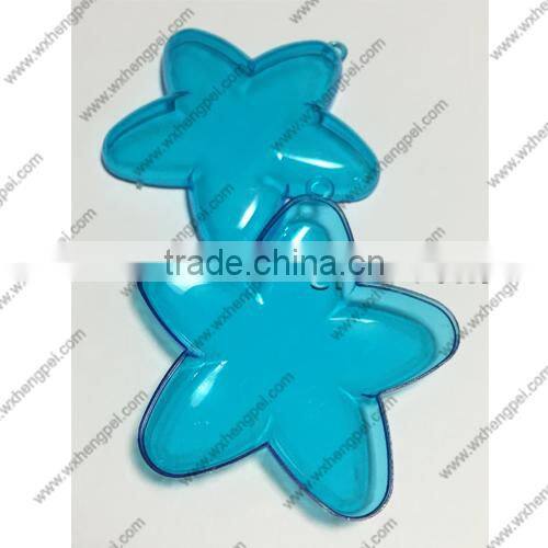 Cleverish portable cute blue starfish plastic storage jewelry wedding box kit