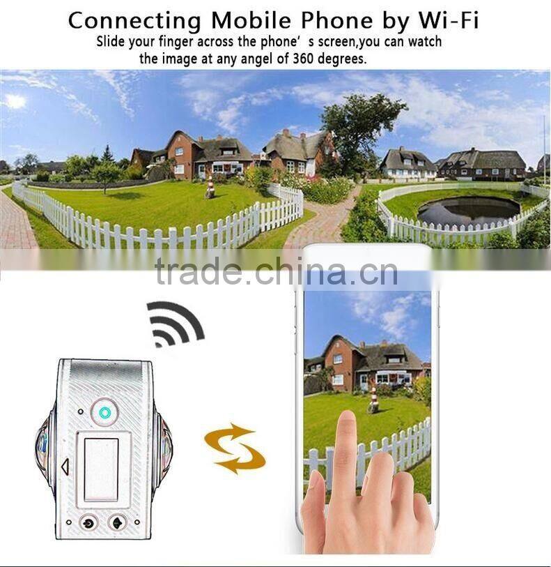 High Quality Waterproof 360 Degree Full View Video Camera VR HD Dual Lens Mini Go pro HD Sports Camera