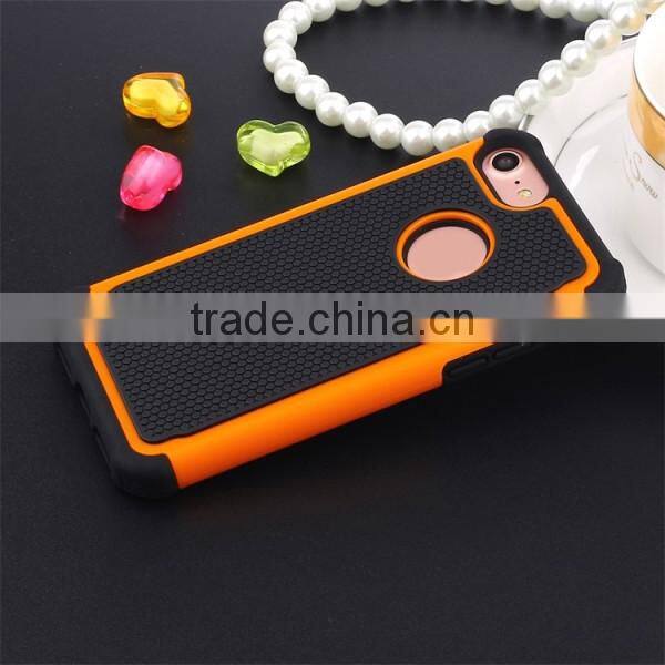 3 in 1 back cover football pattern phone shell TPU + PC phone case for iPhone 7