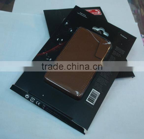 Recycled black paper box packaging box for cell phone accessories, phone case packaging box