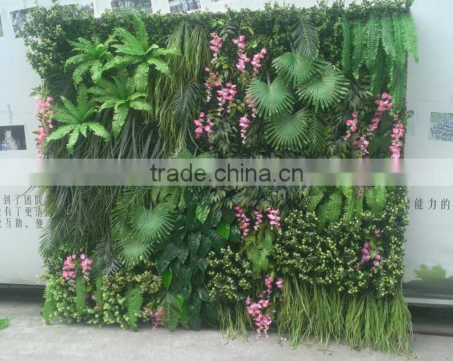 SJLJ013343 plastic grass wall / fake green grass wall for garden home decoration
