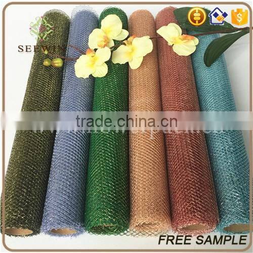 high quality christmas deco mesh for flower packing