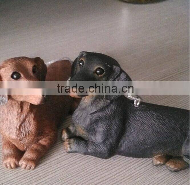 Resin Dachshund dog gift unique christmas tree ornament