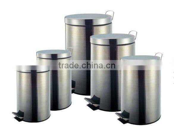 Black Trash Bin Set of 5